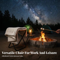 Foldable Portable Field Desk Chair Space-Saving Folding Chair with Writing Table Quick Fold Collapsible Stool with Desk Lightweight for Students, Soldiers, Hiking, Travel, Training Sessions, Fishing