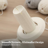 Portable Hand-Crank Yarn Winder Easy to Use Manual Yarn Ball Winder Low Noise Knitting Supply Time Saving for Knitters, Crocheters, Crafters