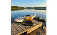 Electric Air Pump Portable Paddleboard Pump Automatic for Kayakers, Campers, Beach, Campsite