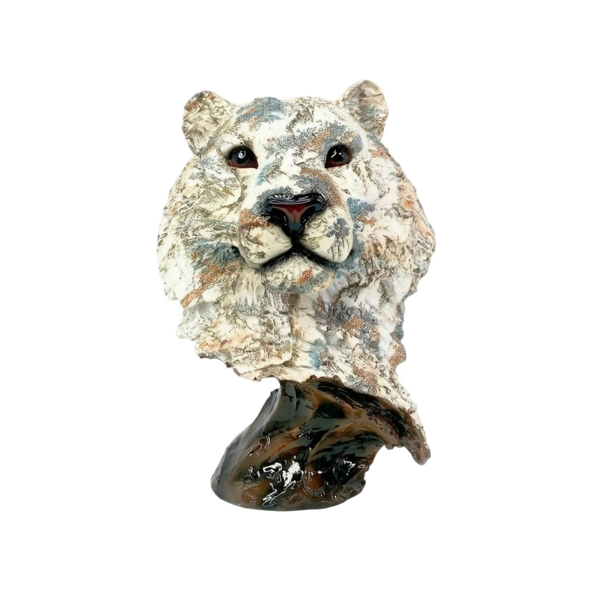 Creature Bust Figurine Carved Abstract Bust Sculpture Hand Finished Tabletop Ornament for Homeowners, Bookshelf