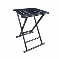 Foldable Design Collapsible Frame Stool Compact Collapsible Frame Webbed Stool Sturdy Folding Seat Quick Setup for Anglers, Travelers, Fishing, Outdoors, Camping, Hiking