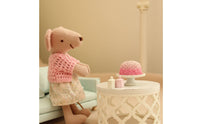 Miniature Rose Cake Ribbed 1/12 Scale Dollhouse Decoration Details Small Decoration