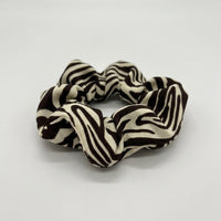 Satin Hair Scrunchies for Women Large Scrunchie Set, High Elastic Ponytail Holder for Girls, Leopard and Striped Pattern Styling Accessories