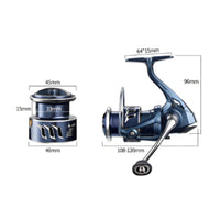 Metallic-Finish Fishing Reel with Shallow Spool Ultra Smooth Shallow Spool Reel Ambidextrous Tackle Powerful for Anglers