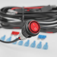 Work Light Wiring Harness 12V Light Bar Wiring Harness Automotive Prewired for off-Roaders, Trucks, SUVs