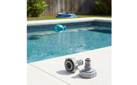 2 Pieces Threaded Design Optimal Method Hose Adapter Sealed Connection Pool Cleaner Hose Adapter Easy to Install