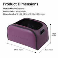 Leather Car Boot Organiser, Universal Folding Car Boot Storage, Luxury Car Organiser for Weekend Trips, Pressure Resistant Storage Box