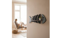 fishes skeleton Wall Shelf Nautical Wooden fishes skeleton Wall Decor Decorative fishes Shaped Shelf for Bedroom