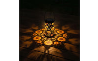 Floral Cutout Lantern Outdoor Floral Lantern Hollow for Patio