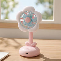 Desktop Fan with Night Light 5-Speed Desk Fan with Night Light Portable for Students, Bedside Table, Dorm Room