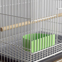 Large Pet Bird Cage, Iron Wire Indoor Enclosure with 4 Perches for Cockatiels Parakeets Budgie Lovebird, Multi-Compartment Box-shaped design