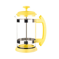 Plunger Pot Coffee Maker Stainless Steel Strainer Glass Coffee Plunger Multi-Function Tea Press Pot for Home, Office, Kitchen