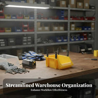 Stackable accessibleFront Stacking Bin Modular accessibleFront Bin Interlocking Design Parts Container Heavy-Duty for Warehouse Workers, DIY Enthusiasts, Workshop, Stockroom, Factory, Garage