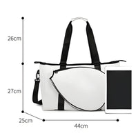 Large Capacity Badminton Racket Bag Shoulder Strap Badminton Bag Hand Carry Travel Duffel Multi-Use for Stretching