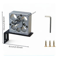 CNC Aluminum Alloy Adjustable Dowel Jig Anodized Surface Electric Drill Dowel Cutter Precision Machining Wood Rounder Easy to Use for Woodworkers, Carpenters, DIYers, Workshop, Woodworking