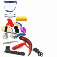 12 Pieces Hoof Pick Horse Grooming Kit Sweat Scraper Horse Grooming Container Set