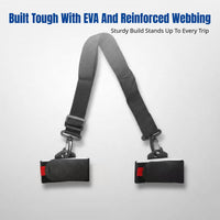 Foam Detachable Ski Board Strap, Black, Polyester, Multi-Function Carry, Storage & Protection