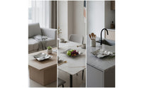 Square Tray with Wavy Surface Sculptural Stainless Steel Tray Modern Metal Fruit Bowl for Dining Table