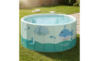 No-Inflation Kids Pool with Ocean Balls Portable Foldable Pool with Toys Easy to Store Quick-Setup for Toddlers, Families, Garden, Home