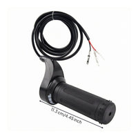 24V 36V 48V Electric Bike Throttle Grip 3-Wire Twist Throttle Handle Right Side Vehicle Accessory 1.2 M Cable