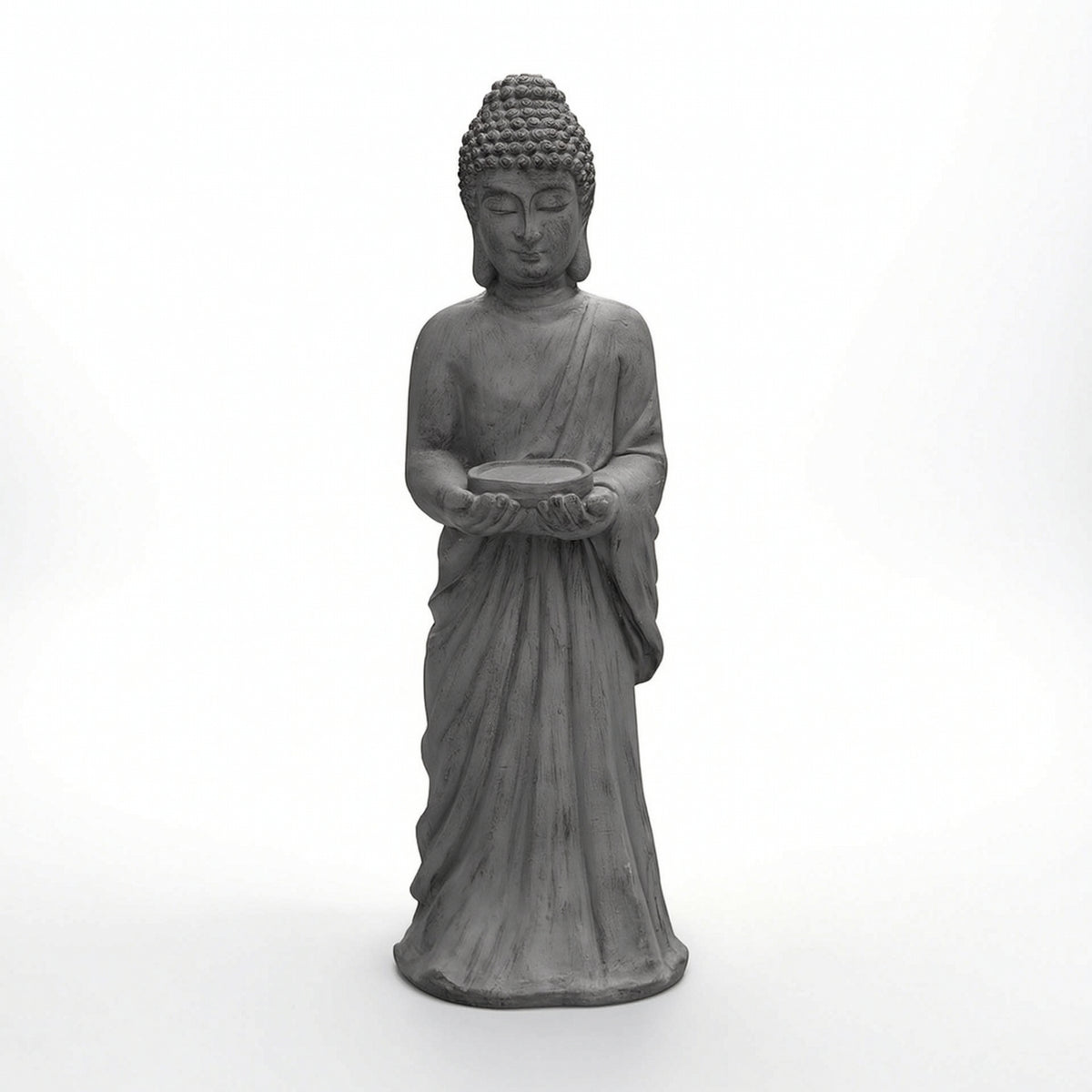 Chinese Style Buddha Statue Candle Holder Decorative Figure for Temple, Tea House, Garden