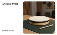 Goatskin Head Bodhran Drum Handheld Irish Bodhran Includes Beater Stick Percussion Instrument Rich, Full Sound for Musicians, Performers, Music Students, Live Performances, Practice Sessions, Social Gatherings, Studio Recording