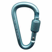 Multi-Purpose D-Shaped Carabiner Clip Lightweight Locking Carabiner Secure Lock for Hikers