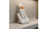 Raised Number Buttons Digital Cordless Telephone Slanted Cradle Landline Cordless Phone Memory Keys Desktop Phone Handset