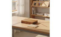 Paint Box with Mixing Small Tray Wooden Paint Box Mini Wooden Palette with Mixing Tray for Artists