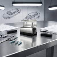 6 Pieces Brushed Silver Roof Rack Bracket 90-Degree Cargo Rack Bracket Threaded Bolts Vehicle Accessory Guard Pads