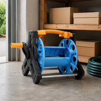 Garden Hose Reel Cart Sturdy Frame Outdoor Watering Tool Weather-Resistant