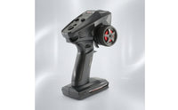 Replacement RC Transmitter with Steering Wheel Dual-Rate Adjustment Pistol Grip Transmitter Ergonomic Pistol Grip Controller Textured for Hobbyists, Racing Practice, Bench Setup