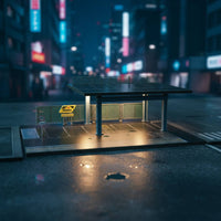 1:64 Scale Parking Lot Model Realistic Details Car Garage Diorama for Collectors, Hobbyists, Photography