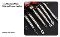 Stainless Steel Dinner Spoon Rust Resistant Round Head Eating Spoon Tableware Dishwasher Safe Mirror Polished for Dining Table