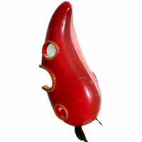 Aquarium Hideaway Chili, Glossy Chili Pepper Resin, Safe Cave for Freshwater & Saltwater Aquariums, Fish Hideaway Ornament