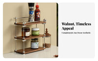 Multi-Tier Desk Shelf Space Saving Desktop Organizer Multifunctional for Bedroom