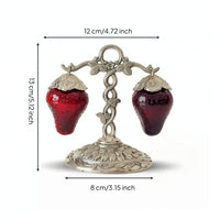 Strawberry Condiment Server Vintage-Style Tableware Ornate for Hosts