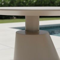 Waterproof Reclining Pool Lounger Sun-Proof Patio Reclining Chair Water Repellent Adjustable Patio Chaise with Wheels All-Weather for Balcony, Terrace, Poolside, Garden