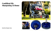 4 Pieces Corundum Mower Honer | Compact and Portable Size, Sharpening Head with Balancing Cone, for Workshop