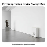 Rustproof Floor Standing Fire Suppression Device Cabinet Professional Appearance Fire Suppression Device Box Modern Design Heavy Duty Steel Enclosure High Visibility for Facility Managers, Business Owners, Interior Designers, Shopping Malls