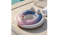 Anti-Tip Baby Swimming Seat Circle Floating Body Steering Wheel Swim Circle Portable Inflatable Baby Swim Seat Easy to Inflate and Deflate for Toddlers, Young Children