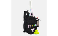 Large Capacity Tennis Backpack Portable Badminton Racket Bag Double Shoulder Straps Pickleball Racket Bag Stylish Design for Outdoor, Sports Court