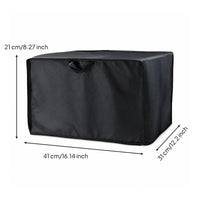Silver-Coated Printer Dust Cover Oxford Cloth Copier Dust Cover Fitted Printer Protector Case Open Bottom