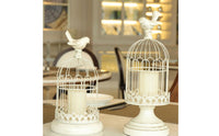 Birdcage Candle Holder Romantic Atmosphere Metal Bird Enclosure Decor Rustic