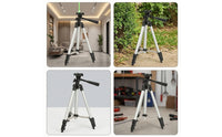 Stable Aluminum Alloy Tripod Extendable Telescopic Tripod Adjustable Photo Stand Sturdy for Surveyors, Builders, DIYers, Laser Leveling, Construction Sites, Home Renovation