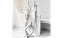 3 Pieces Abstract Human Figures Tabletop Abstract Sculpture Contemporary Thinker Statues for Art Lovers, Study