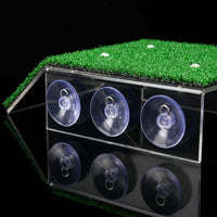 Large Artificial Grass Basking Dock, Turtle Basking Dock for Small Reptiles, Suction Cup Turtle Basking Area for Aquarium and Frog Aquarium