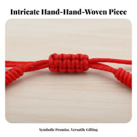 Handmade Concentric Knot Bracelet Good Luck Charm Red String Knot Bracelet