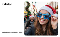 Giant stellarShaped Glasses Oversized Design Novelty gazewear Photo prop for Women