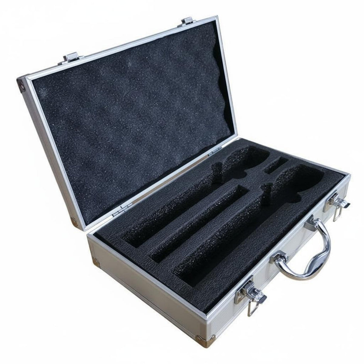 Shockproof Dual Wireless Microphone Case Shock-Absorbing 2-Mic Travel Case Portable for Singers, Presenters, KTV, Stage Performance, Touring